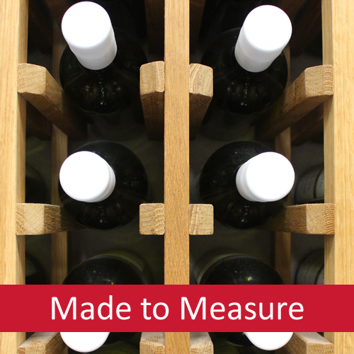 View more freestanding display racks from our Bespoke Oak Wine Racks range