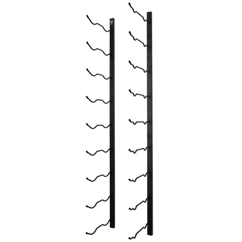 VintageView Wall Mounted WMAG Series - 18 Magnum Bottle Wine Rack 2 Deep - Black
