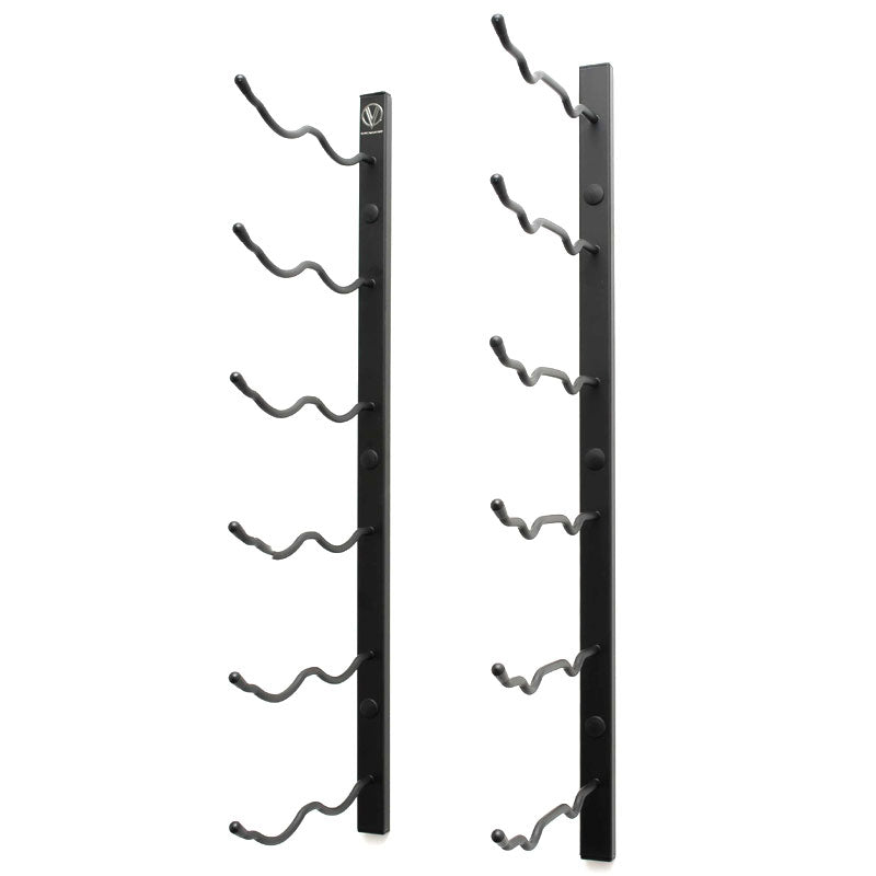 VintageView Wall Mounted W Series 2 - 12 Bottle Wine Rack 2 Deep - Black 2ft