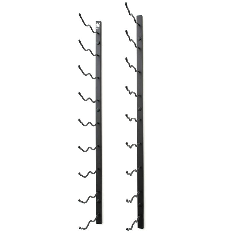VintageView Wall Mounted W Series 3 - 18 Bottle Wine Rack 2 Deep - Black 3ft