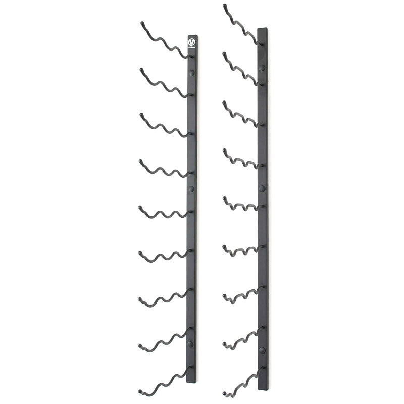 VintageView Wall Mounted W Series 3 - 27 Bottle Wine Rack 3 Deep - Black 3ft
