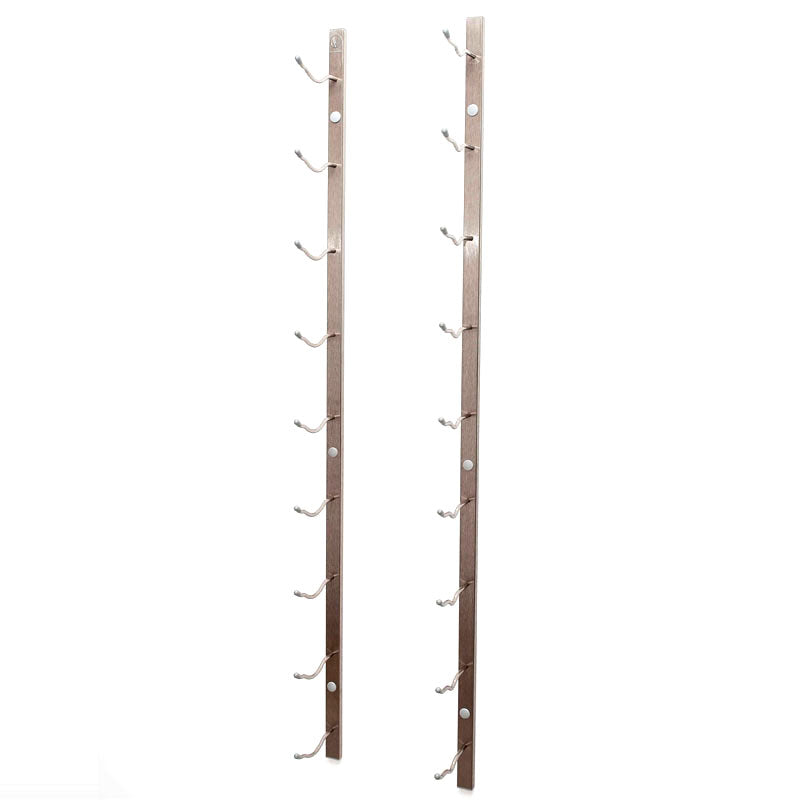 VintageView Wall Mounted WMAG Series - 9 Magnum Bottle Wine Rack 1 Deep - Platinum