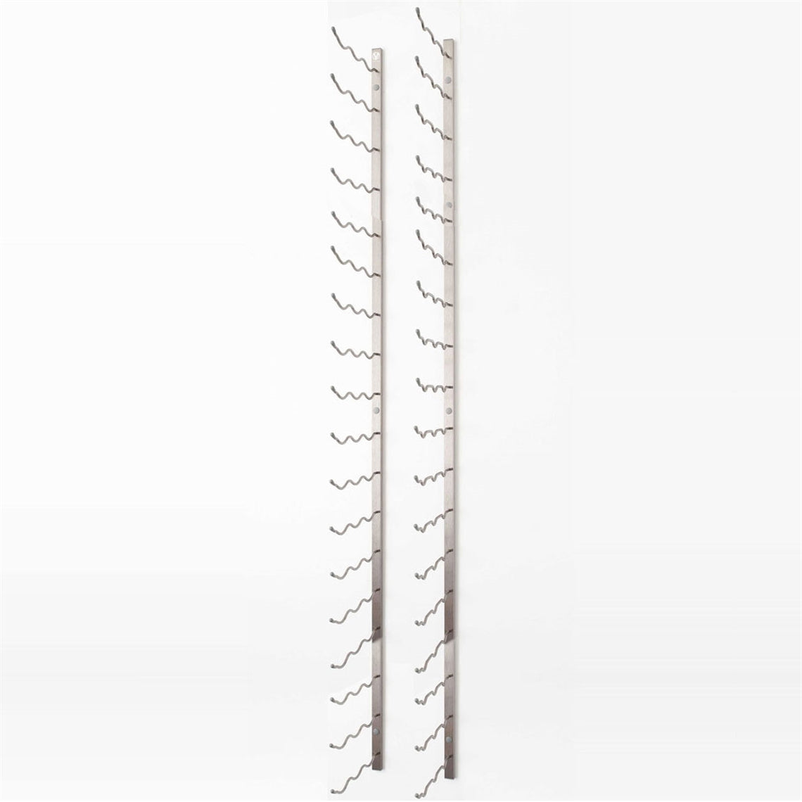 VintageView Wall Mounted W Series 6 - 54 Bottle Wine Rack 3 Deep - Platinum 6ft