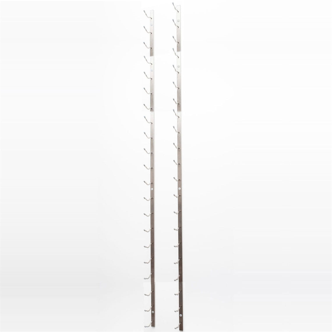 VintageView Wall Mounted W Series 7 - 42 Bottle Wine Rack 2 Deep - Platinum 7ft