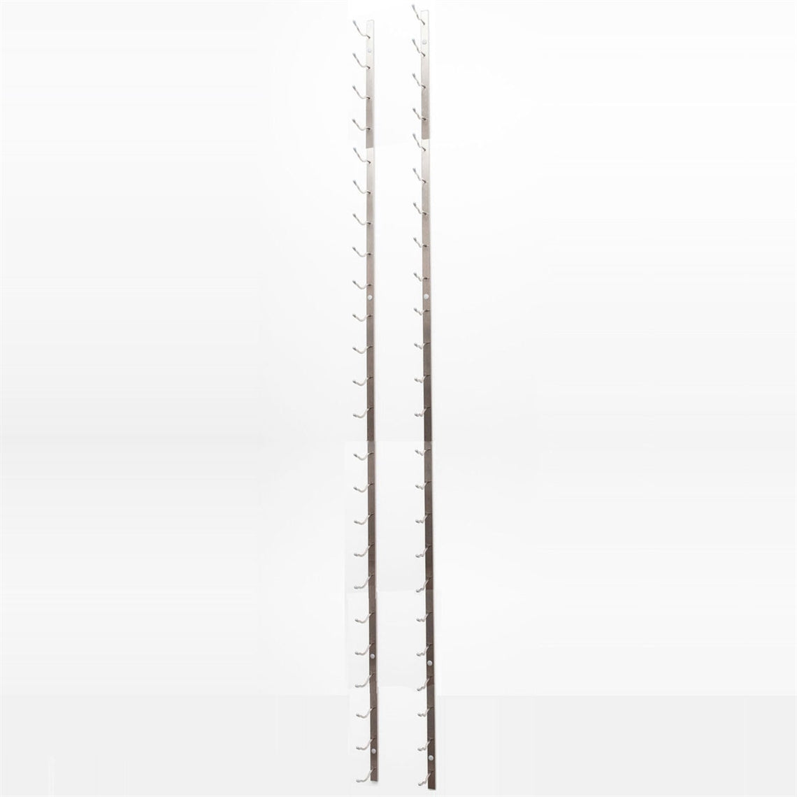 VintageView Wall Mounted W Series 8 - 24 Bottle Wine Rack 1 Deep - Platinum 8ft