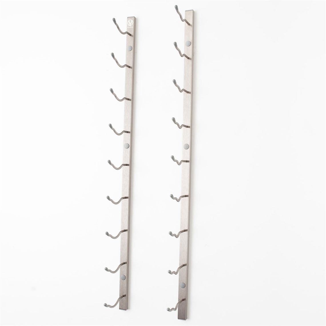 VintageView Wall Mounted W Series 3 - 9 Bottle Wine Rack 1 Deep - Platinum 3ft