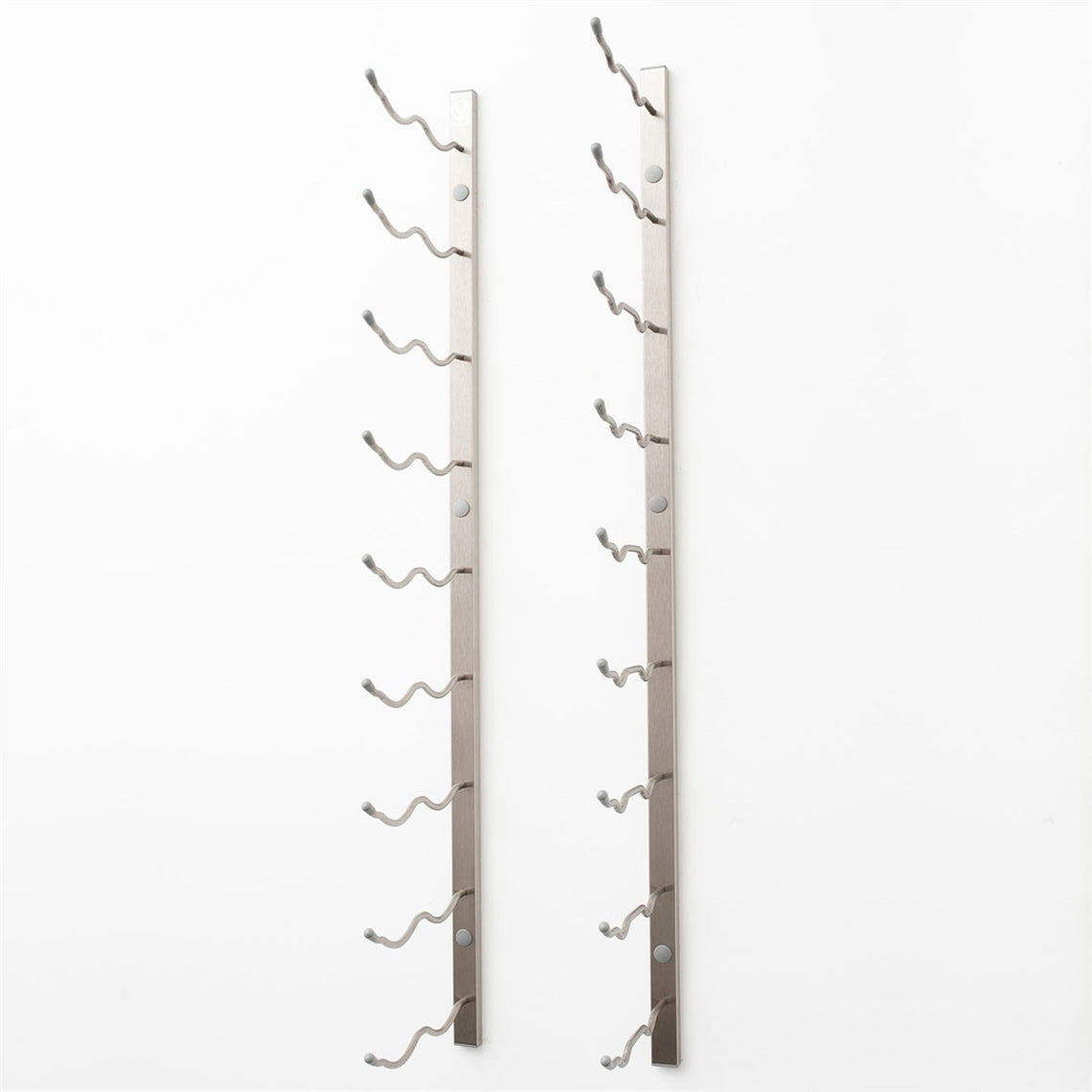 VintageView Wall Mounted W Series 3 - 18 Bottle Wine Rack 2 Deep - Platinum 3ft