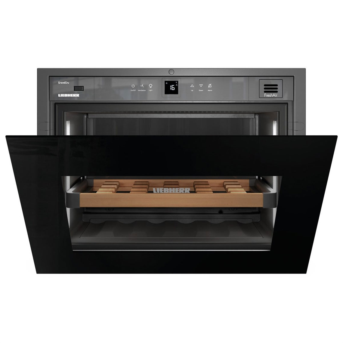 Liebherr GrandCru Built-In Single Temperature Wine Cabinet Black - WKEgb 582