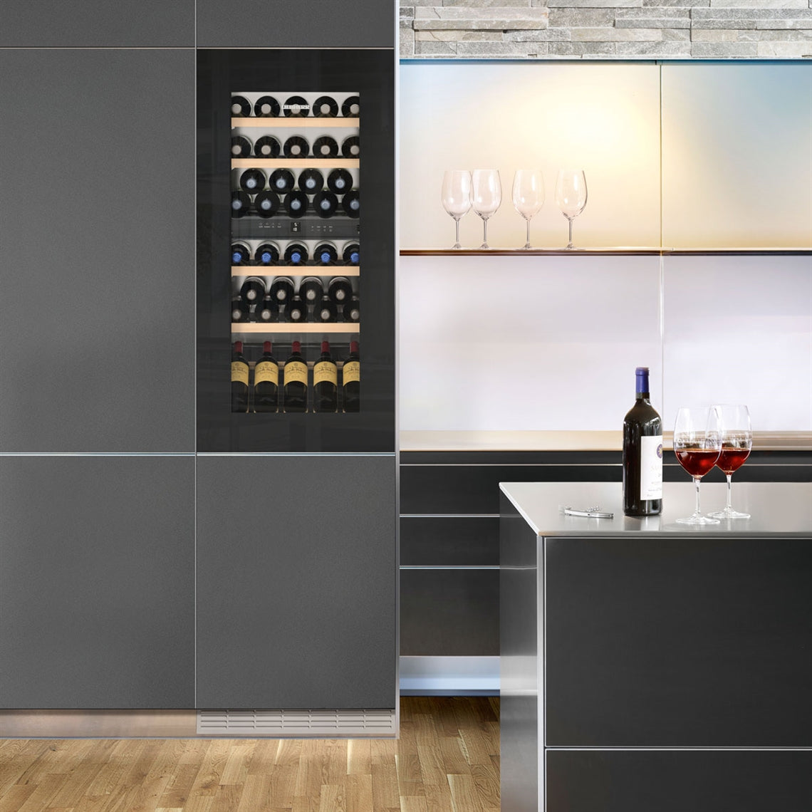 Liebherr Vinidor Built-In 2 Temperature Wine Cabinet Black - EWTgb 2383