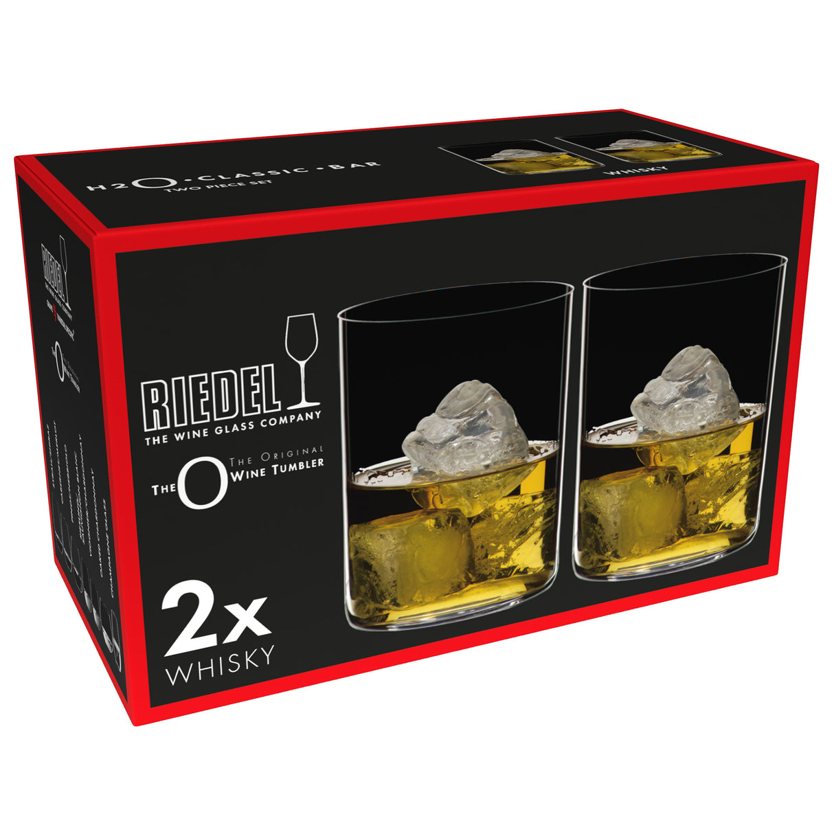 Riedel H2o Whisky Glass Tumblers Set Of 2 0414 02