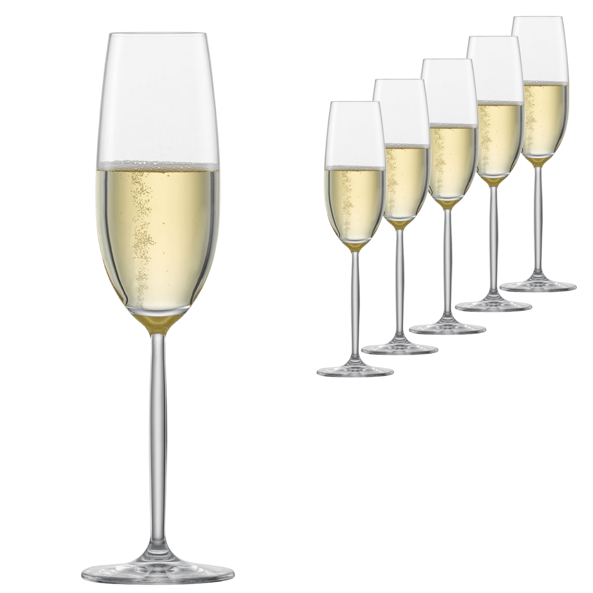 Schott Zwiesel Diva Champagne & Sparkling Wine Glasses / Flute - Set of 6
