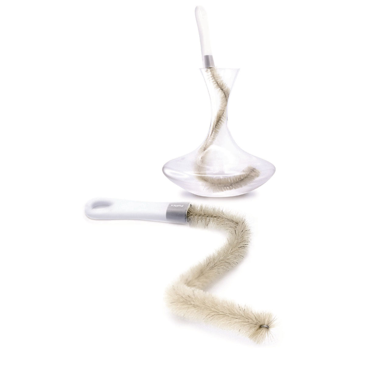 Pulltex Wine Decanter Brush Wine Decanter Bristle Brush Glass Cleaning Brush Set Of 3