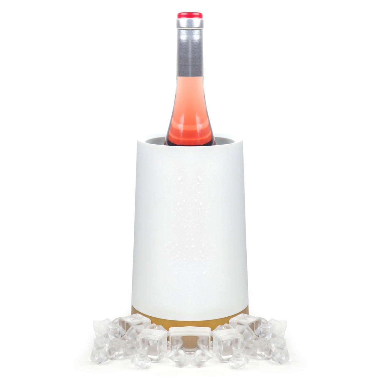 Pulltex Wine & Champagne Bottle CoolerPot - White & Gold