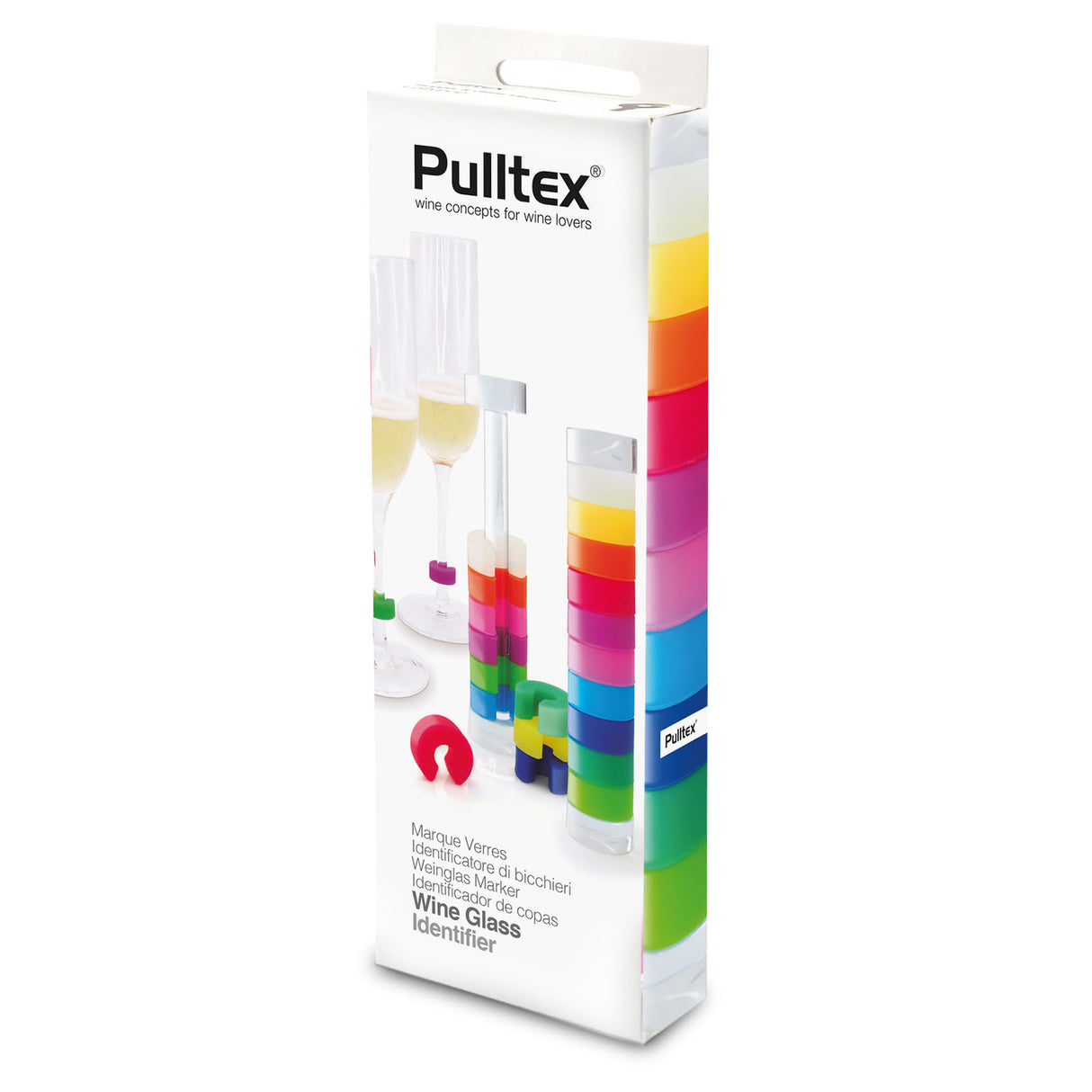 Pulltex Wine Glass Identifier - Set of 10