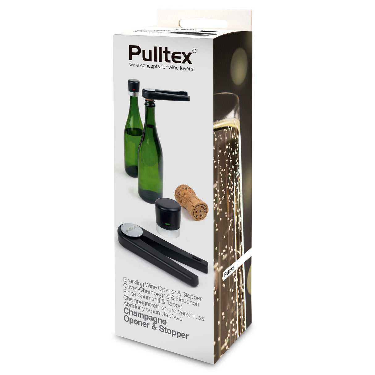 Pulltex Champagne and Sparkling Wine Opener & Stopper Set