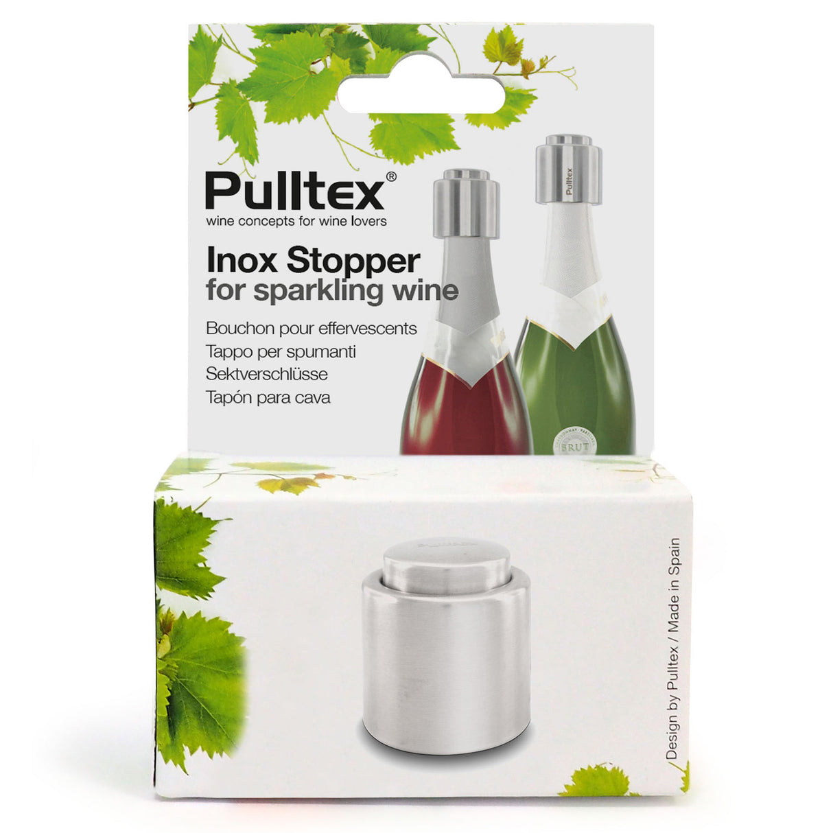 Pulltex Inox Champagne & Sparkling Wine Bottle Stopper