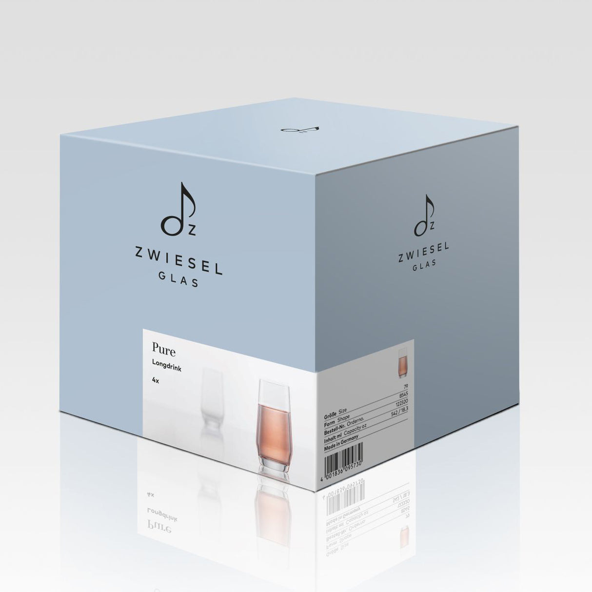 Schott Zwiesel Pure Long Drink Mixer Highball Glass 542ml Set Of 4