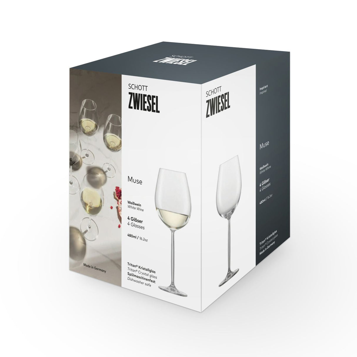 Schott Zwiesel Muse Chardonnay White Wine Glass Set Of 4