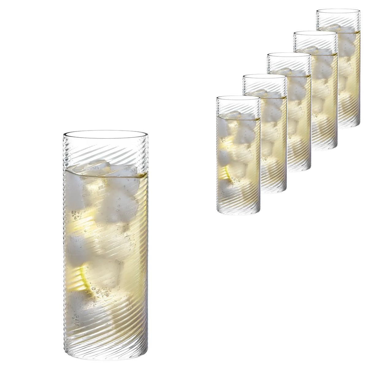 Stolzle Berlin Bar Long Drink Mixer Highball Glass 525ml Set Of 6