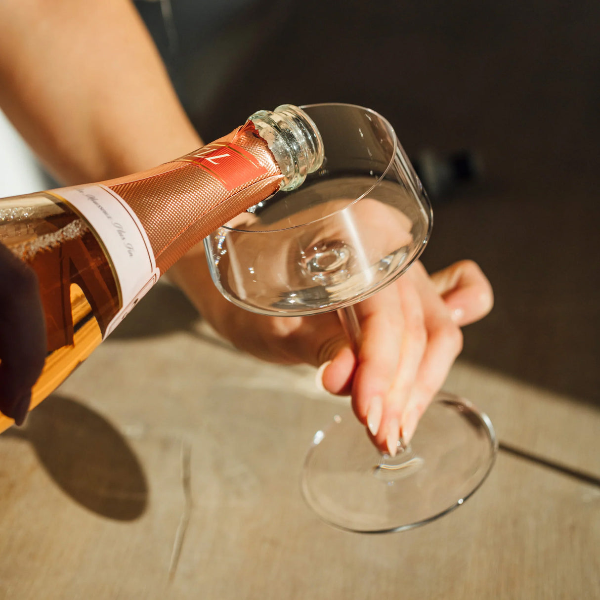 Stolzle Power Champagne & Cocktail Coupe/Saucer - Set of 6