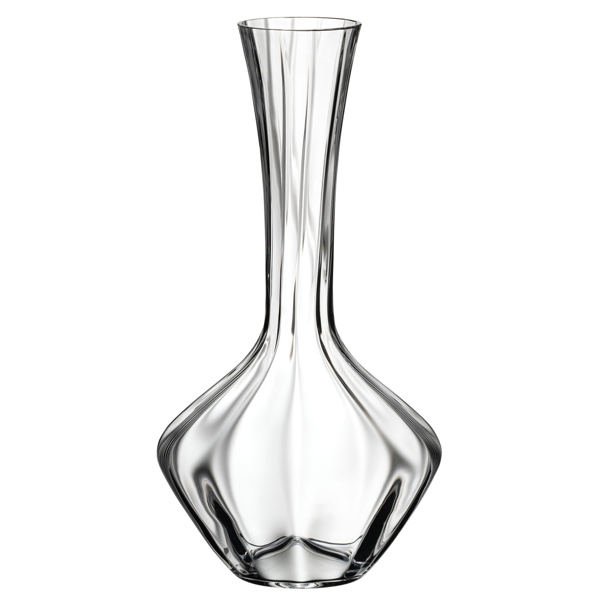 The Riedel Manufaktur Exquisit Wine Decanter 1.2L - 2025/02 features a clear crystal design with a wide base and a long, narrow neck, expertly crafted for serving wine or other beverages. This elegant decanter from Riedel enhances both the presentation and aeration of your favorite vintages.