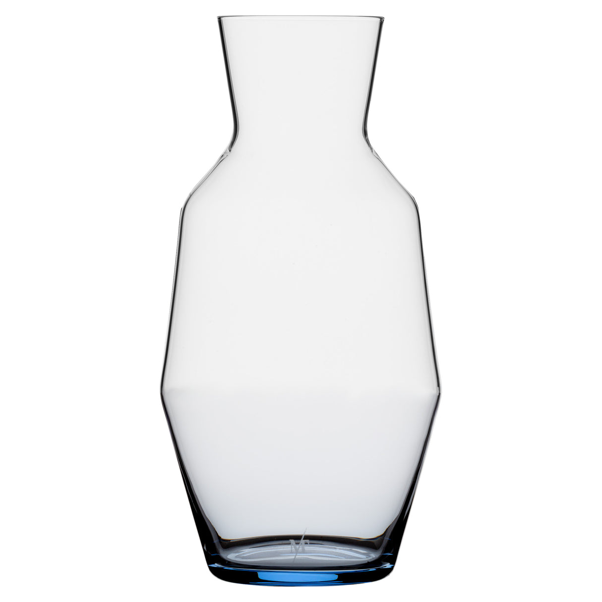 Mark Thomas Double Bend Crystal Carafe Blue 1l