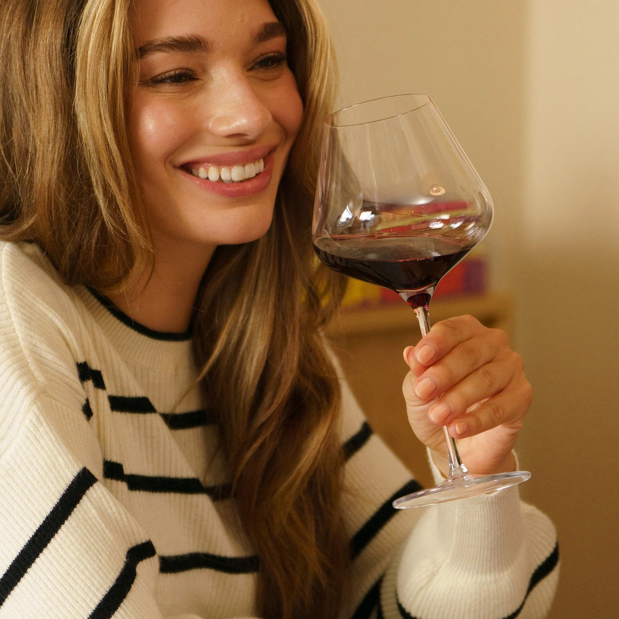 Stolzle Quatrophil Burgundy Red Wine Glass Set Of 6