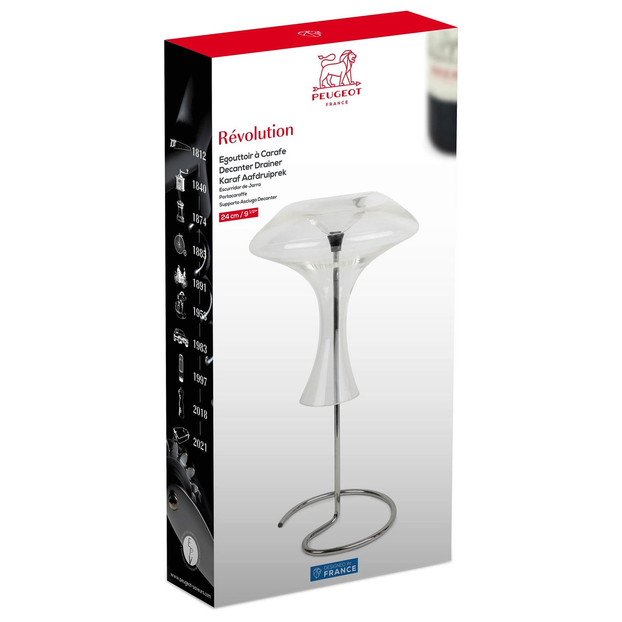 Peugeot Revolution Wine Decanter Drying Stand