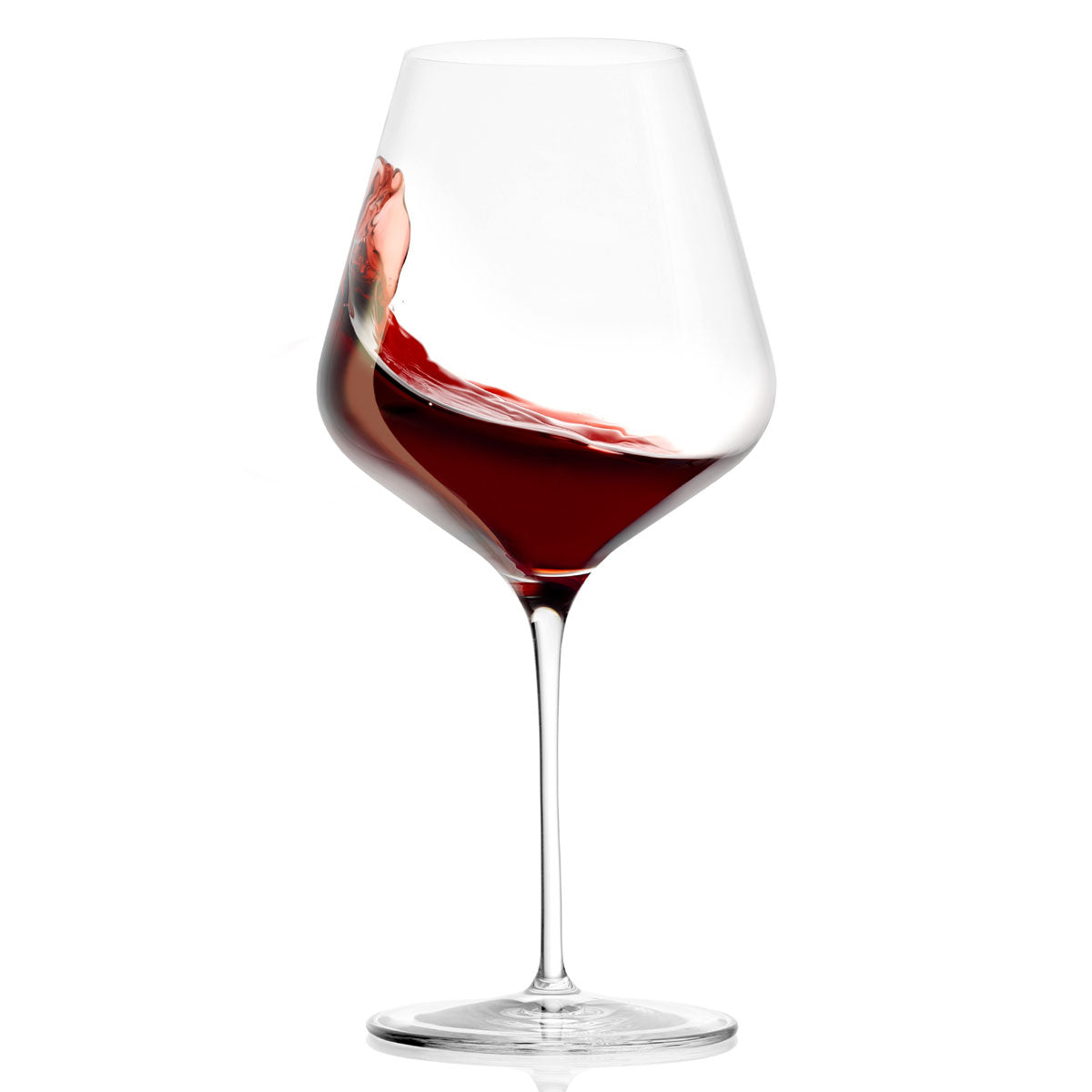 Stolzle Starlight Burgundy Red Wine Glass Set Of 6