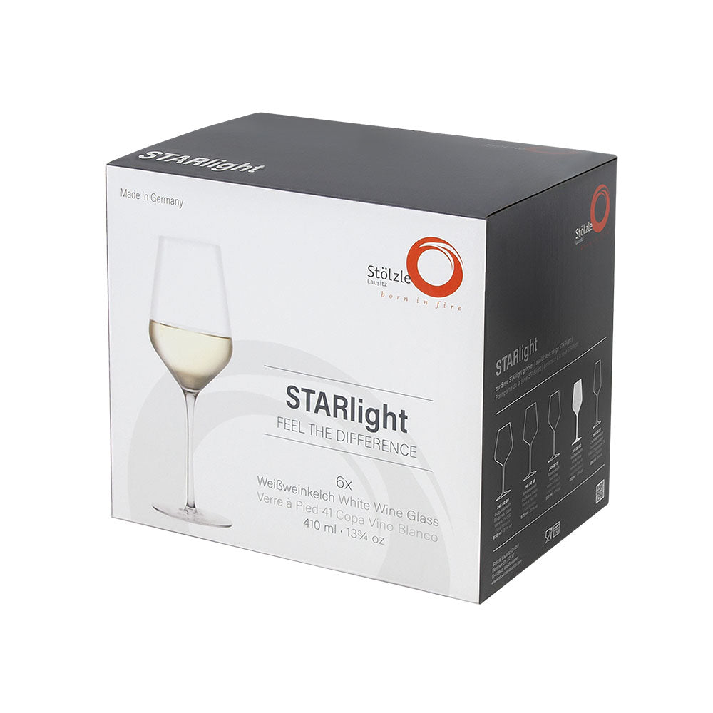 Stolzle Starlight White Wine Glass Set Of 6