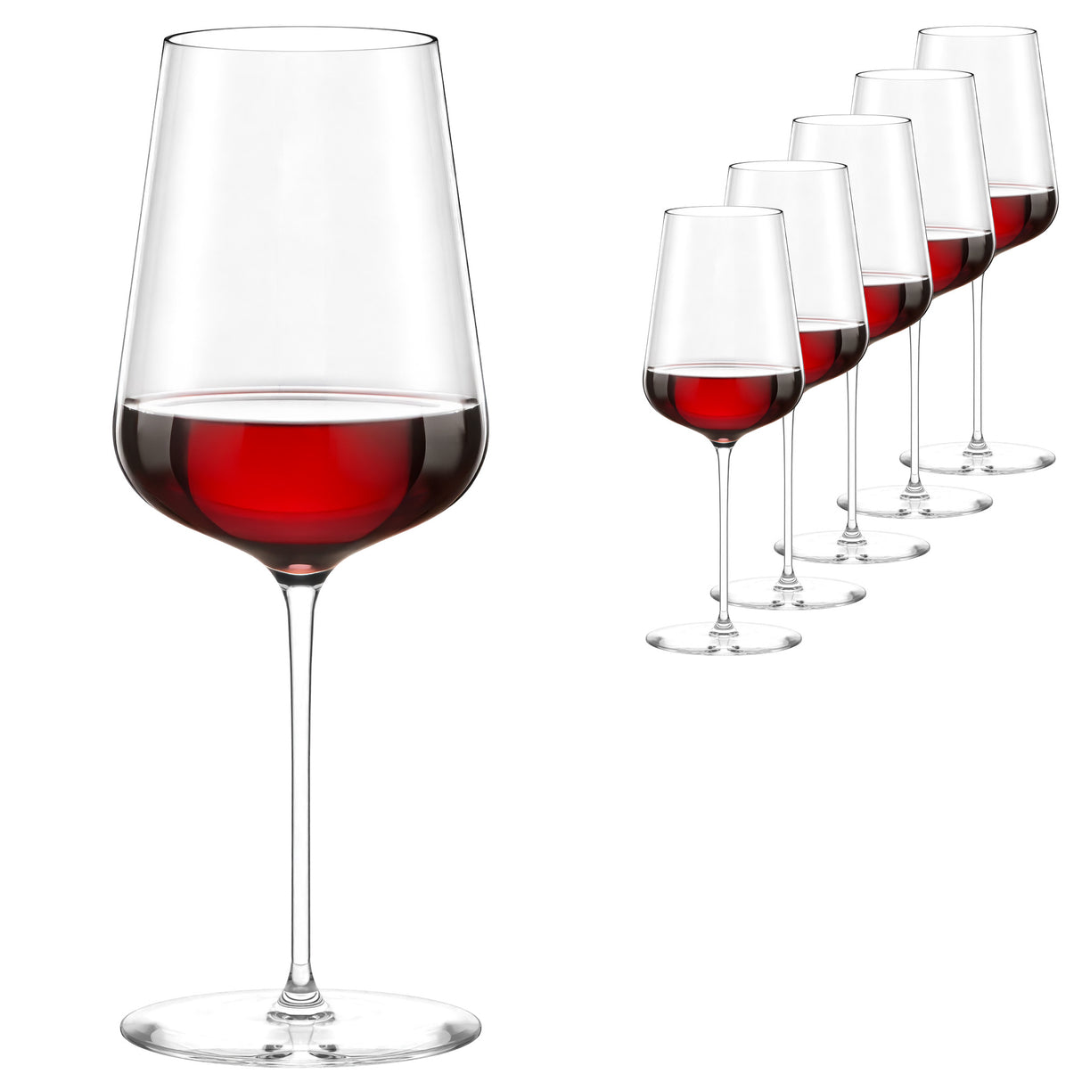Stolzle Starlight Universal Red White Wine Glass Set Of 6