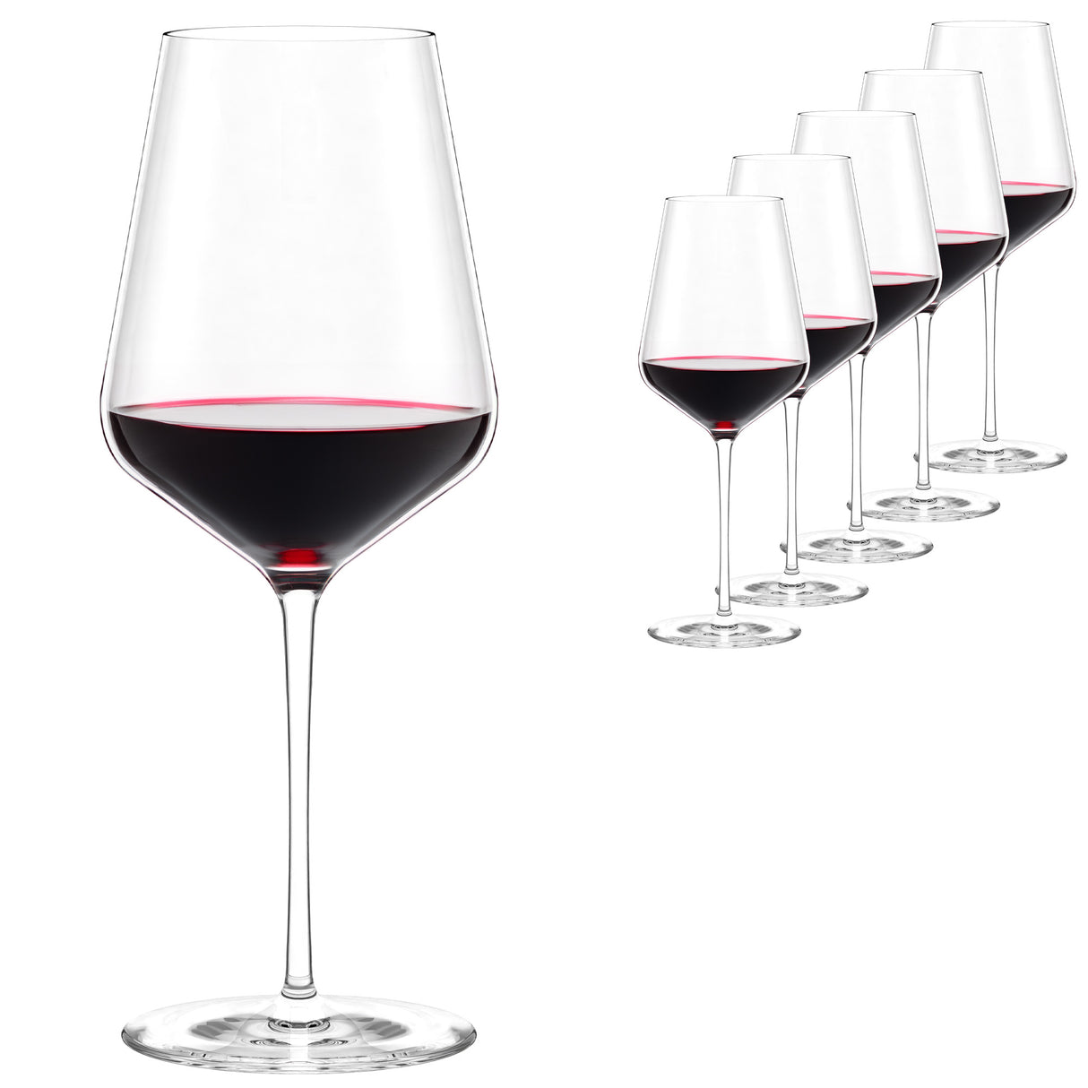 Stolzle Starlight Bordeaux Red Wine Glass Set Of 6