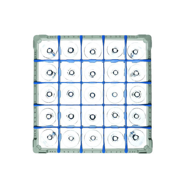 Fries Glass Washer Tray 500 x 500mm - 25 Glasses - 90mm Cell