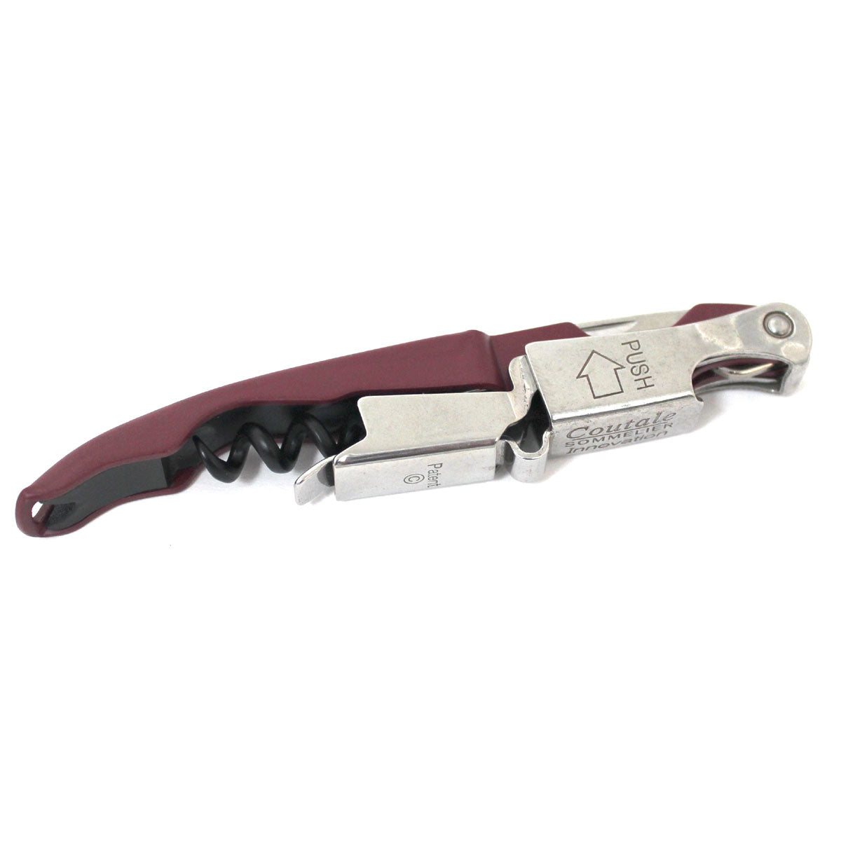 Coutale Sommelier Innovation Double Lever Waiter’s Friend Corkscrew - Burgundy