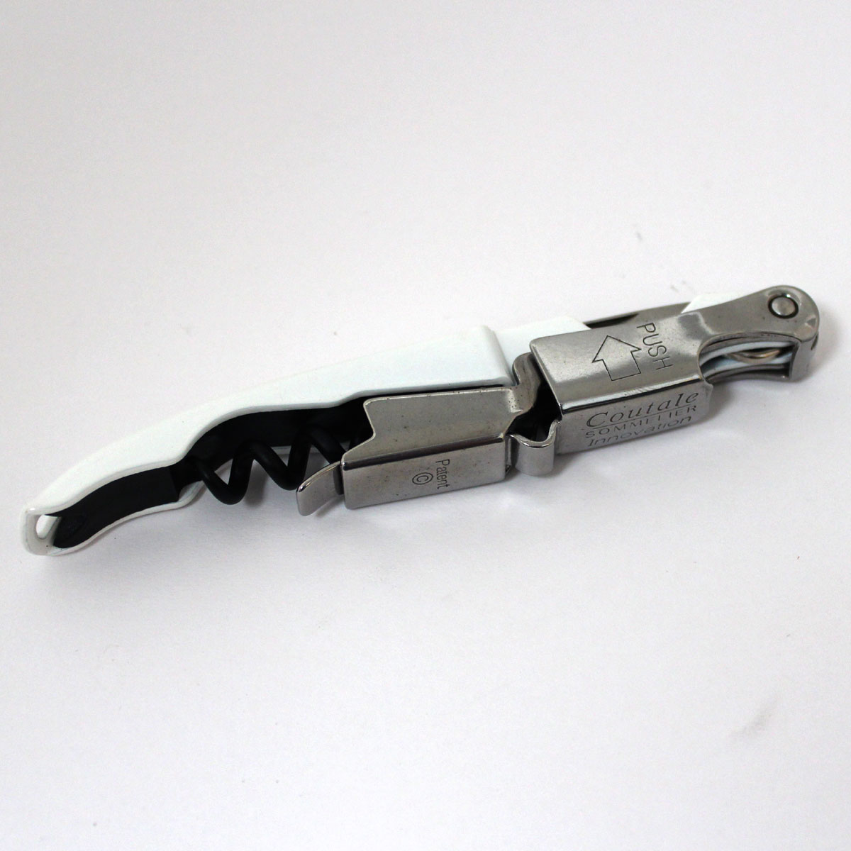 Coutale Sommelier Innovation Double Lever Waiter 's Friend Corkscrew White