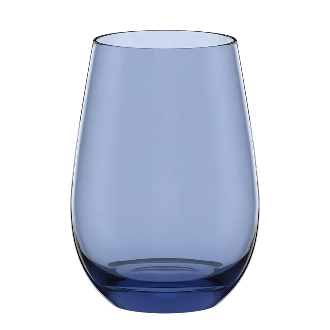 Stolzle Elements Smokey Blue Water / Mixer Tumbler Glass 465ml - Set of 6