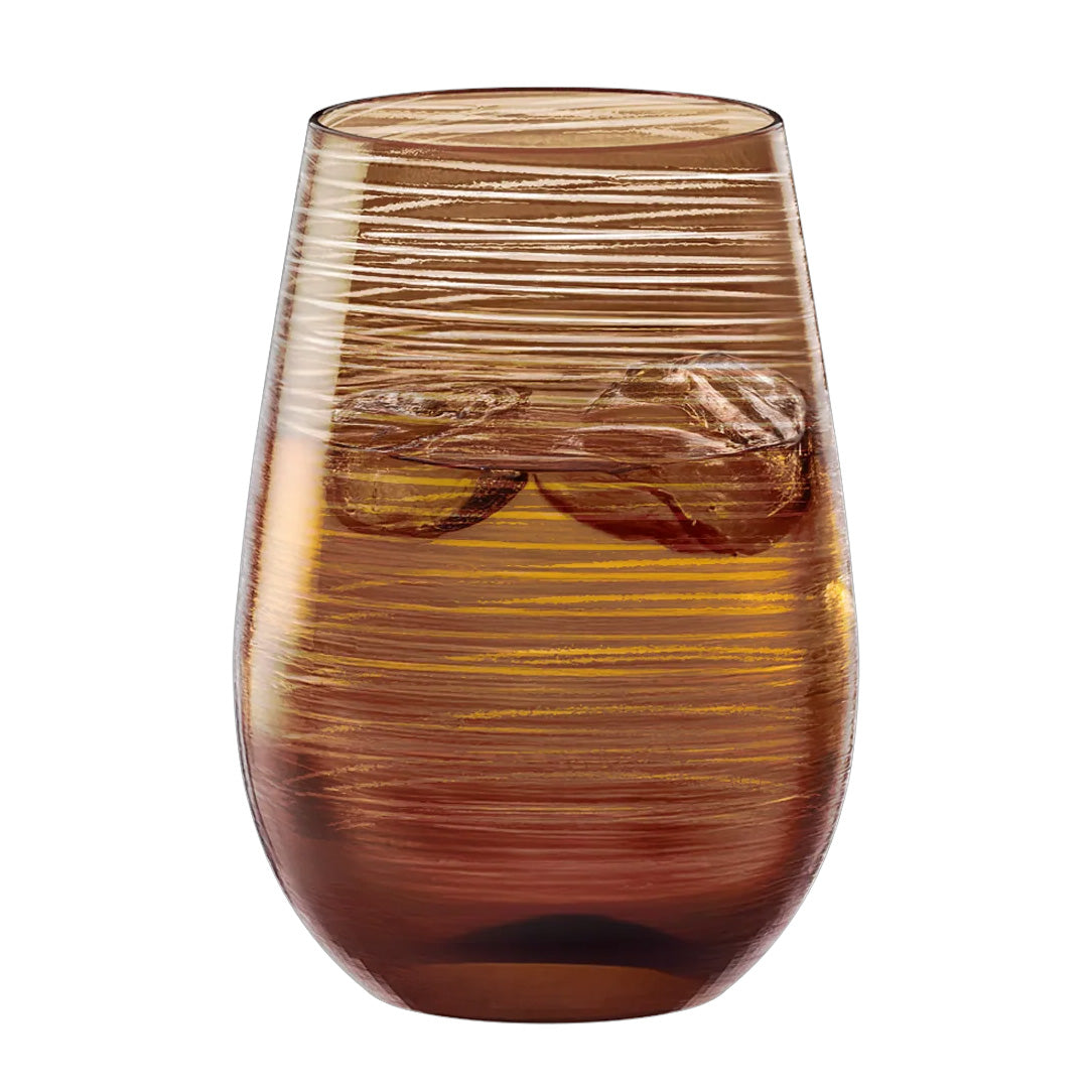 Stolzle Twister Brown Water / Mixer Tumbler Glass 465ml - Set of 6