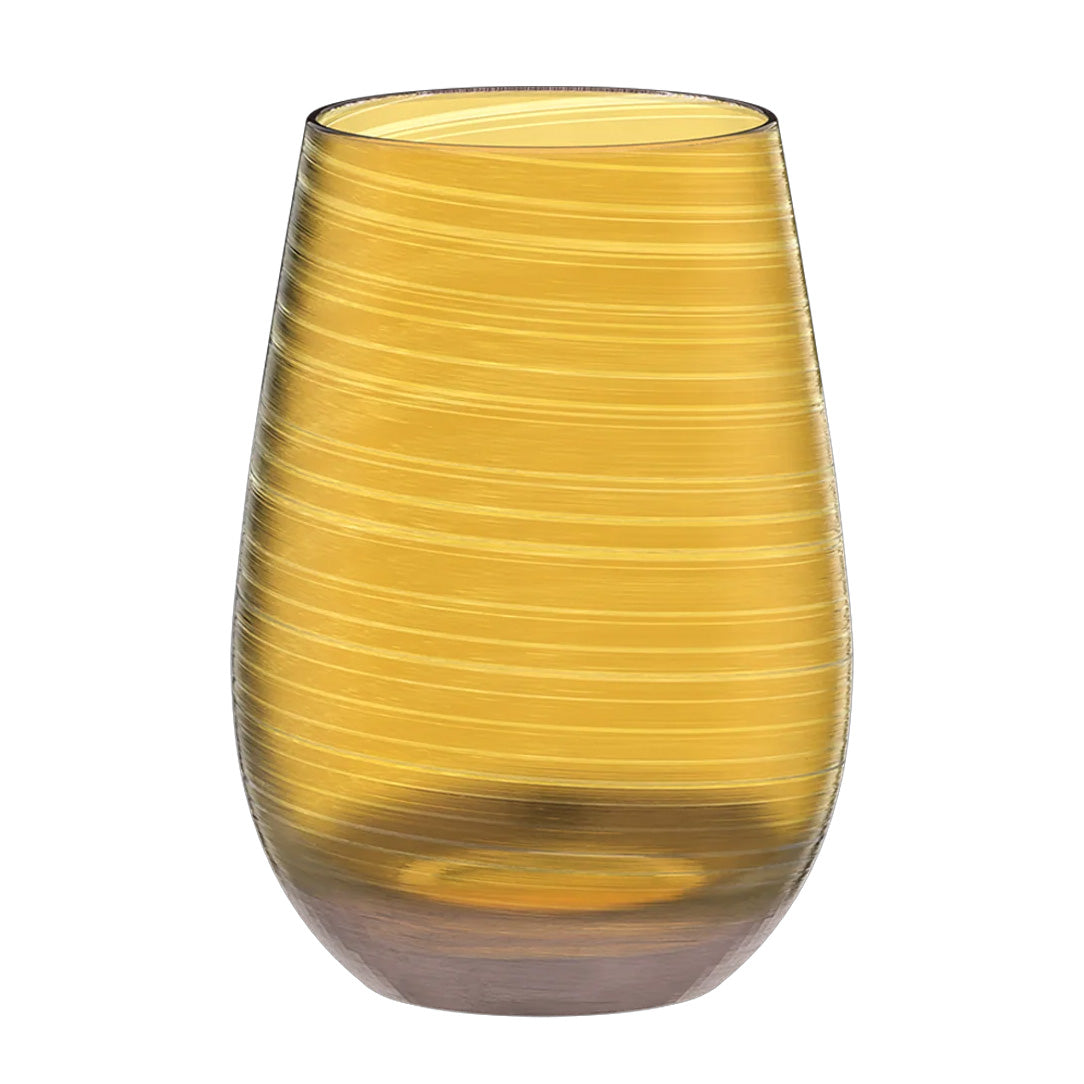 Stolzle Twister Amber Water / Mixer Tumbler Glass 465ml - Set of 6