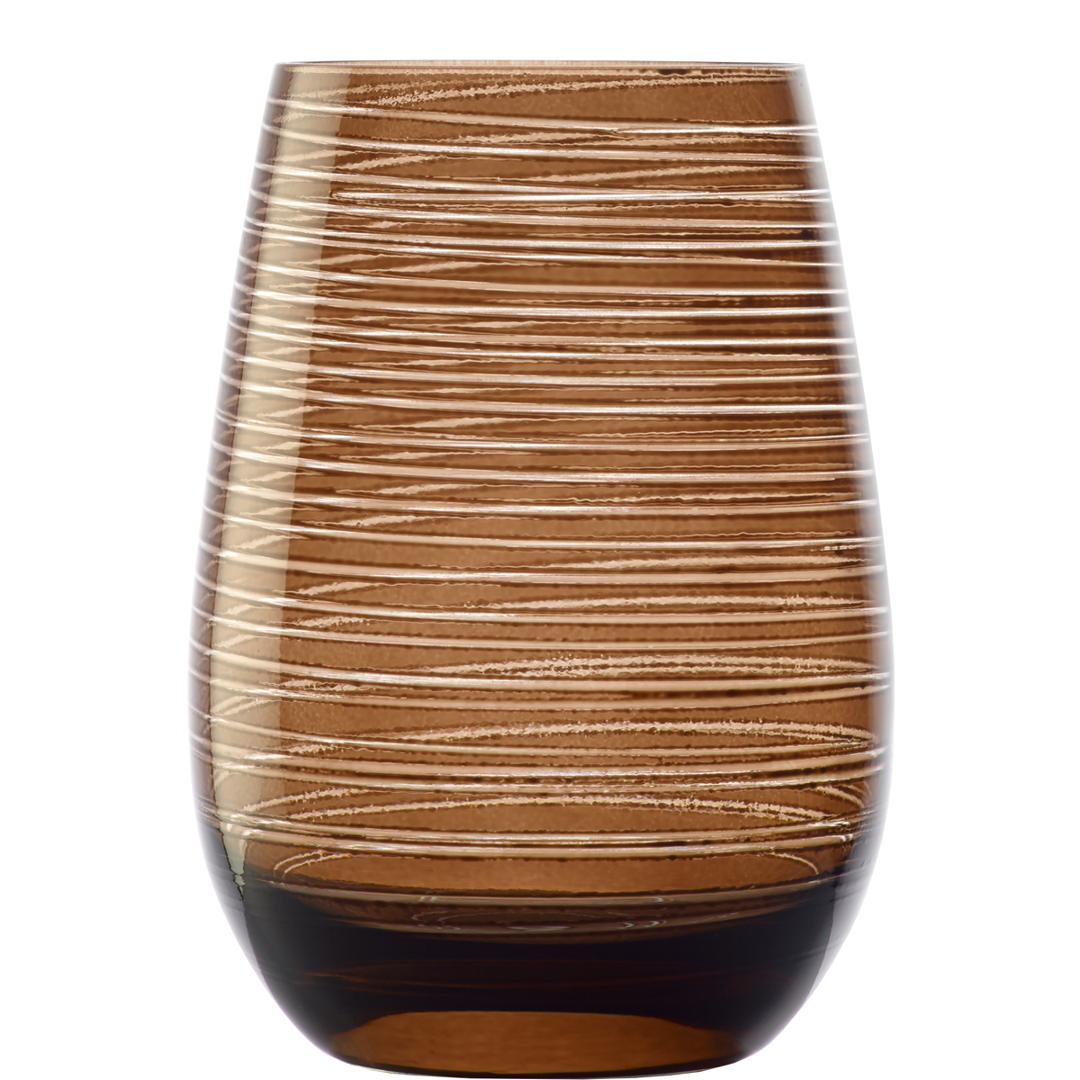 Stolzle Twister Brown Water / Mixer Tumbler Glass 465ml - Set of 6