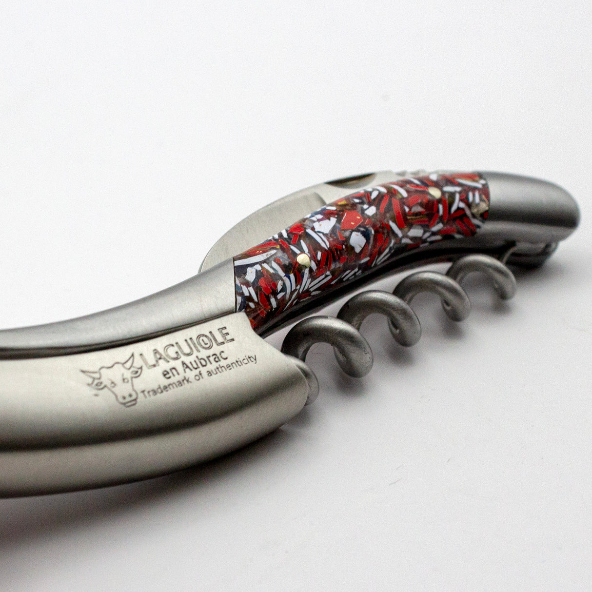 Laguiole En Aubrac Sommelier Corkscrew Recycled Credit Card Handle