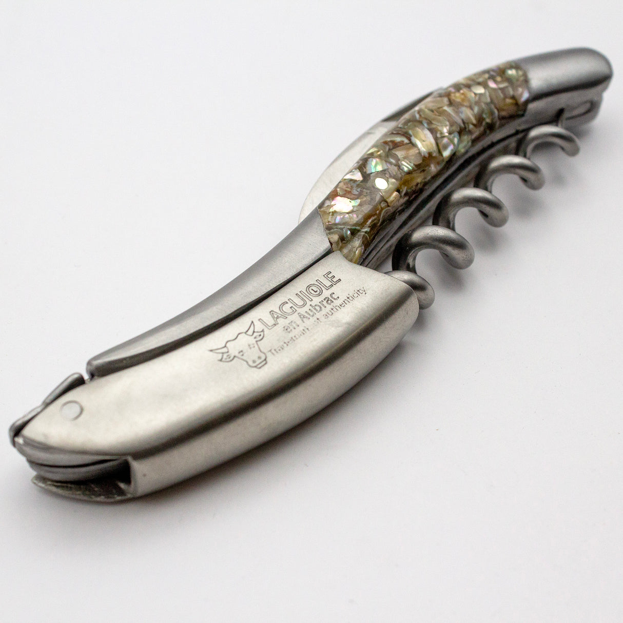 Laguiole En Aubrac Sommelier Corkscrew Abalone Shell Handle