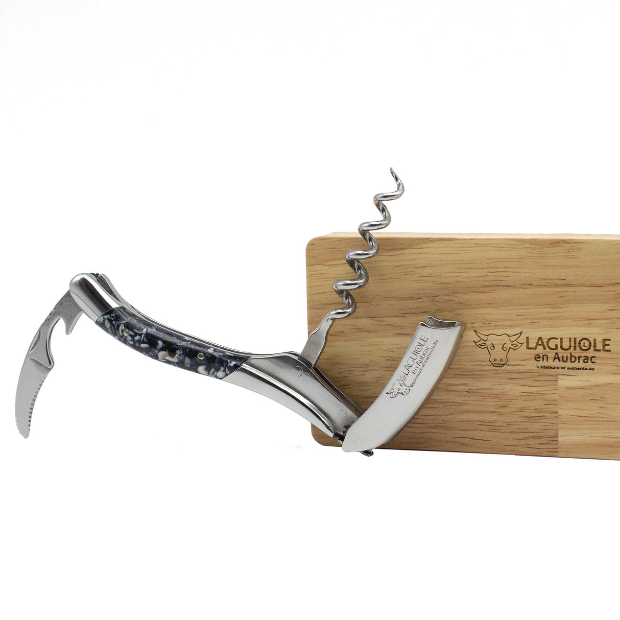 Laguiole En Aubrac Sommelier Corkscrew Mussel Shell Handle