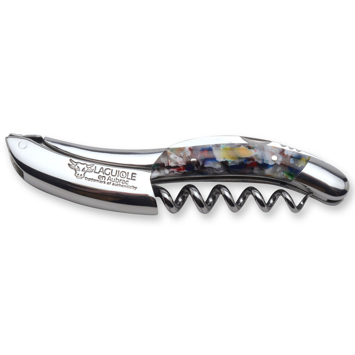 Laguiole en Aubrac Sommelier Corkscrew Harlequin Handle