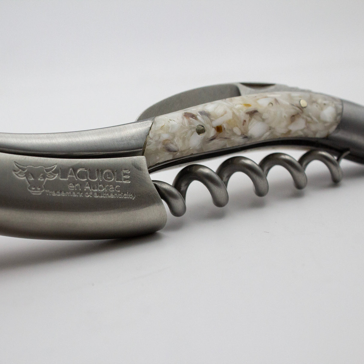 Laguiole en Aubrac Sommelier Corkscrew Oyster Shell Handle