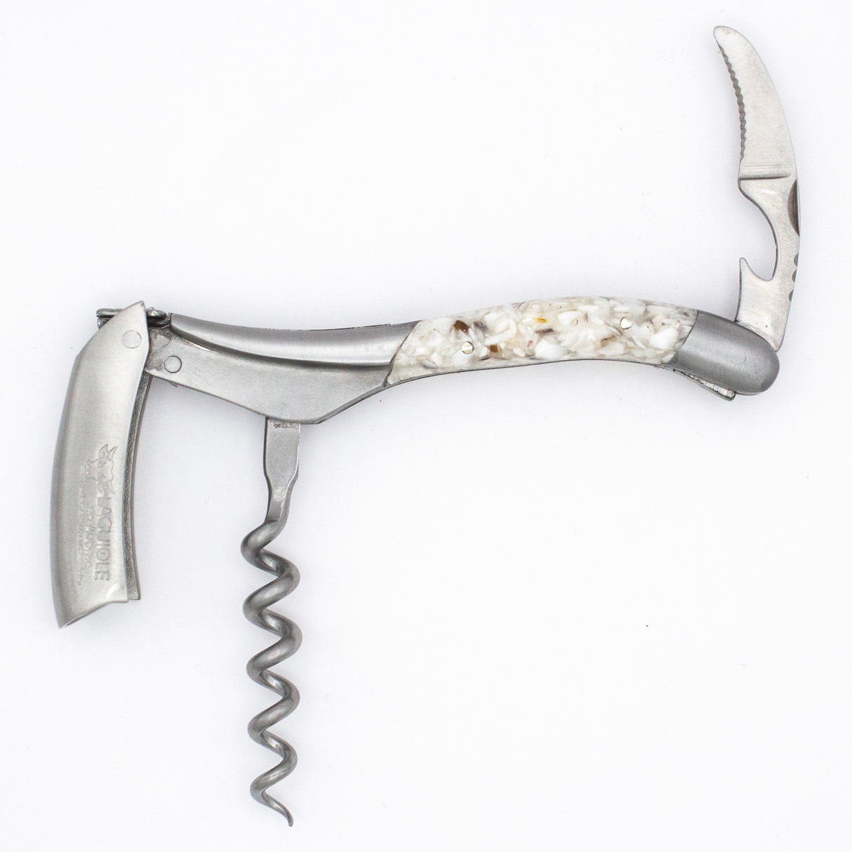 Laguiole en Aubrac Sommelier Corkscrew Oyster Shell Handle