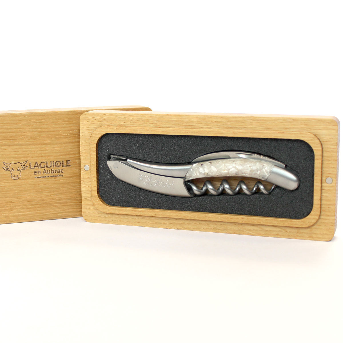 Laguiole en Aubrac Sommelier Corkscrew Oyster Shell Handle