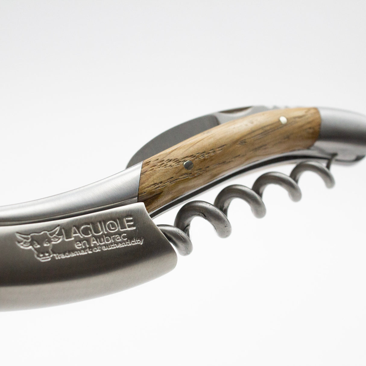 Laguiole En Aubrac Sommelier Corkscrew Oak Barrel Handle