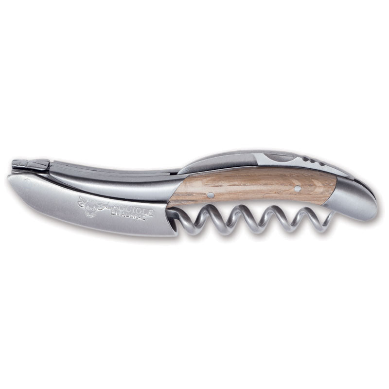 Laguiole en Aubrac Sommelier Corkscrew Oak Barrel Handle