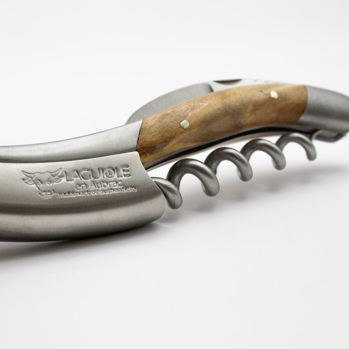 Laguiole En Aubrac Sommelier Corkscrew Olive Wood Handle