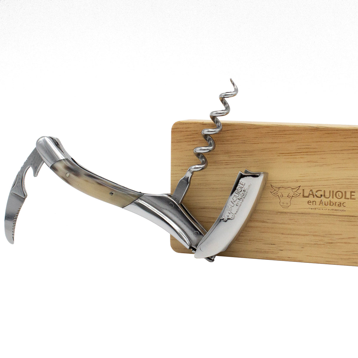 Laguiole En Aubrac Sommelier Corkscrew Horn Tip Handle